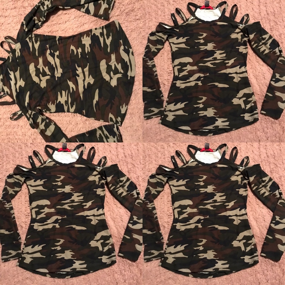 Camouflaged top